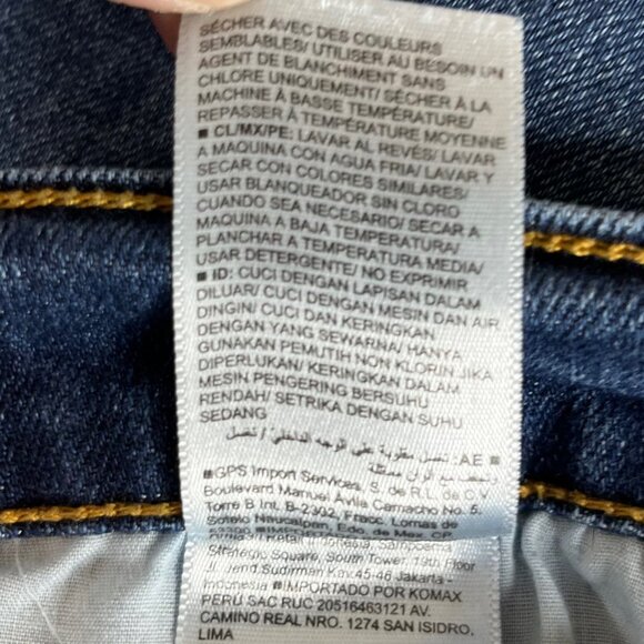 Old Navy Cropped Jeans Womens 16 Perfect Straight Mid Rise - Picture 8 of 10